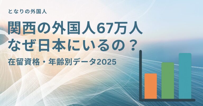 関西の外国人67万人　なぜ日本にいるの？
